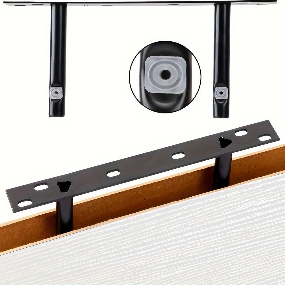 Rustic Wooden Wall Mounted Storage Shelves Set of 4 Floating Wall Shelf for Bedroom Living Room Bathroom Closet Decor Black Brown White Gray