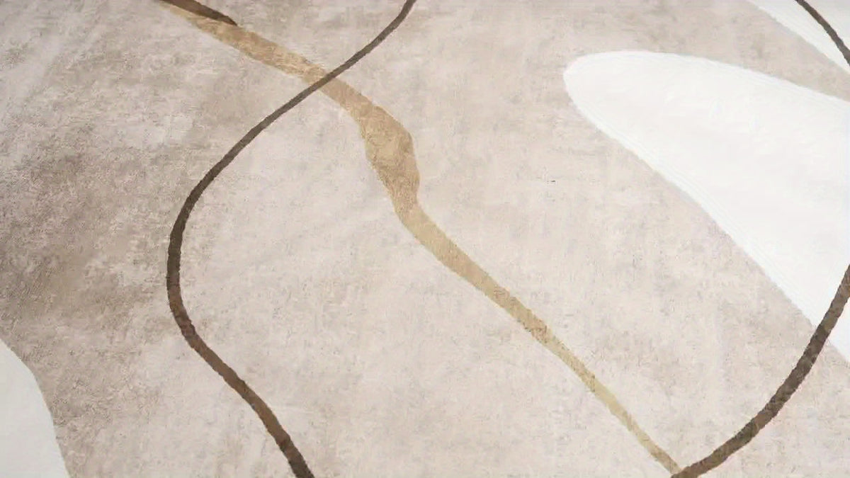 Dark-Toned Bohemian Area Rug Skin-Friendly – Non-Slip Non-Shedding Machine Washable Pet-Friendly Floor Mat for Living Room, Bedroom & Kitchen, 5 Sizes