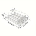 Adjustable Fridge Organizer for Soda Cans Water Bottles Space-Saving Refrigerator Beverage Rack for Pantry Kitchen Cabinet - Stackable Can Organizer Storage, 3-5 Columns