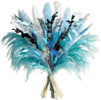 50-Piece Pampas Grass & Dried Flower Bouquet Set – Boho Reed Feather Mix for Wedding Decor, Living Room Arrangement & Nordic Photo Props
