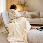 Soft Plush Throw Blanket – Thick Warm Fuzzy Cozy Blanket for Couch, Bed, Office & Travel | 4 Sizes, 4 Colors | Great for Gifts & Room Decor
