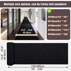 Non-Slip Peel-and-Stick Aisle Runner – 7mm Thick, Self-Adhesive, Easy to Cut | Kitchen, Hallway & Staircase | 3 Colors, 4 Sizes | Nuvia Haven