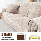 Plush Sofa Cover Faux Rabbit Fur Non-Slip, Thickened Quilted Sofa Cushion Cover Machine Washable, Warm Breathable Pet-Friendly Couch Pad for Living Room, Bedroom & Office
