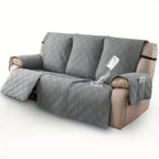 Recliner Slipcovers 3pcs Set – Waterproof Non-Slip Elastic Quilted Recliner Chair Cover Furniture Protector for Living Room Bedroom Office, Valentine's Day Gift Home Decor