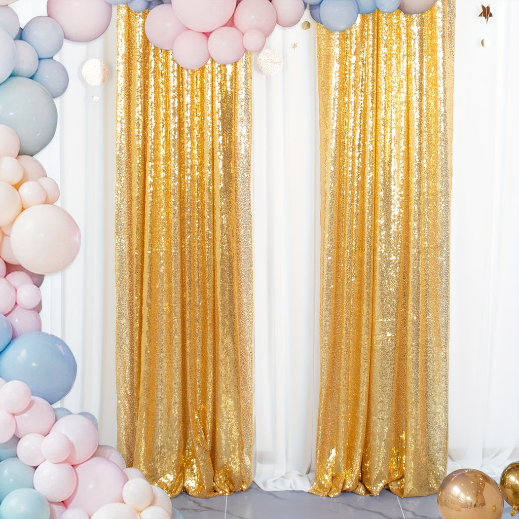 Sequin Curtain Backdrop Panels 24x84 Inches Set of 2 – Glitter Shimmer Party Backdrop for Weddings Birthdays Baby Showers Proms & Photo Booths, 31 Colors