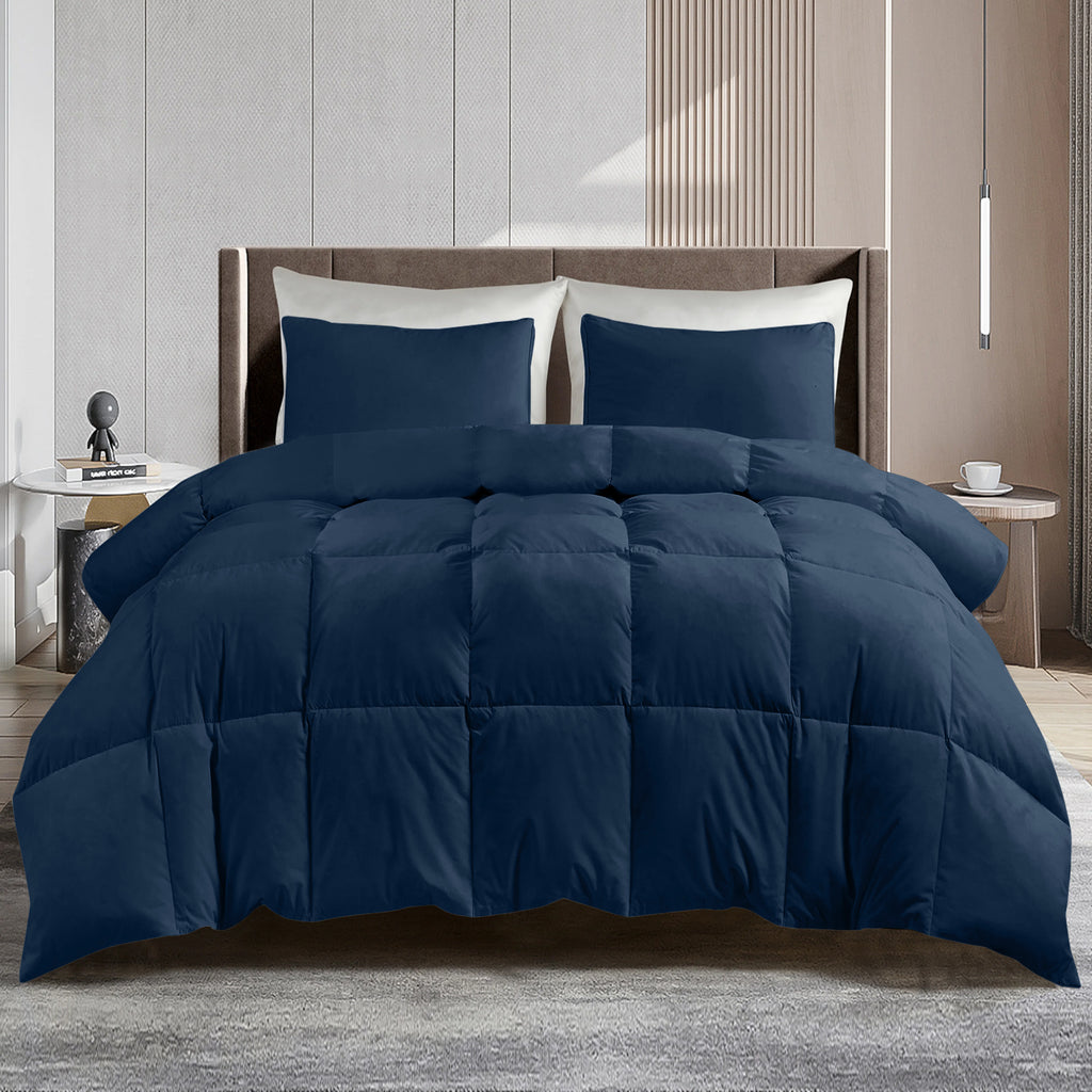 All Season Comforter with Corner Tabs & Box Stitching – Soft Fluffy Lightweight Hotel-Quality Duvet Insert for Twin Queen King, Breathable Year-Round Bedding