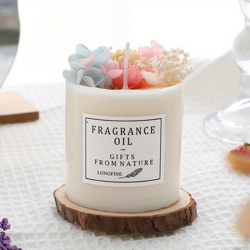 Scented Candles Gift Set for Women 8oz Eternal Flower Home Fragrance Candle – Gardenia Lavender Birthday Valentine Anniversary Christmas Gift