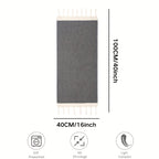 Turkish Cotton Tassel Hand Towels 2-Pack – Diamond Lattice Scandinavian Design, Soft Decorative Towels for Bathroom, Kitchen & Yoga | 7 Colors