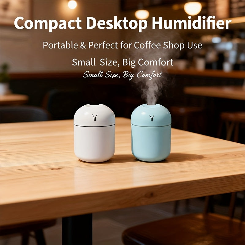 10-Pack Mini USB Desk Humidifiers with Spray Mist for Bedroom Living Room Office Car Long-Lasting Cool Mist Blue White Bulk Humidifier Set
