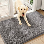 Washable Pet Door Mat Anti-Slip Mud & Paw Print Absorbent Rug – Machine Washable Indoor Entrance Mat for Dog & Cat | 3 Sizes 6 Colors
