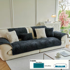 Plush Non-Slip Sofa Cushion Cover Luxury Modern Pet-Proof Breathable Seat Pad Slipcover for Couch Living Room Bedroom Office – Soft Velvet Sofa Seat Cushion Protector Home Decor