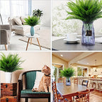 UV-Resistant Artificial Boston Ferns Bulk Set 20pcs – Faux Outdoor Fern Plants for Home, Office, Garden, Patio & Yard Decor, Realistic Lifelike Plastic Greenery