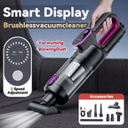 Handheld Cordless Vacuum Cleaner 13KPa Powerful Suction USB Rechargeable Wireless Mini Vac for Home Car Automotive Dust Debris