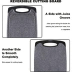 Cutting Board Set 3pcs, Non-Slip Kitchen Chopping Boards with Juice Groove, Dishwasher Safe, Durable BPA-Free Boards for Meat, Vegetables & Fruit, Kitchen Essential & Great Housewarming Gift