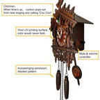 Cuckoo Clock for Wall – Decorative Bird Chime Wall Clock, Classic Coo Coo Clock with Hourly Bird Sound, Charming Home Decor Timepiece