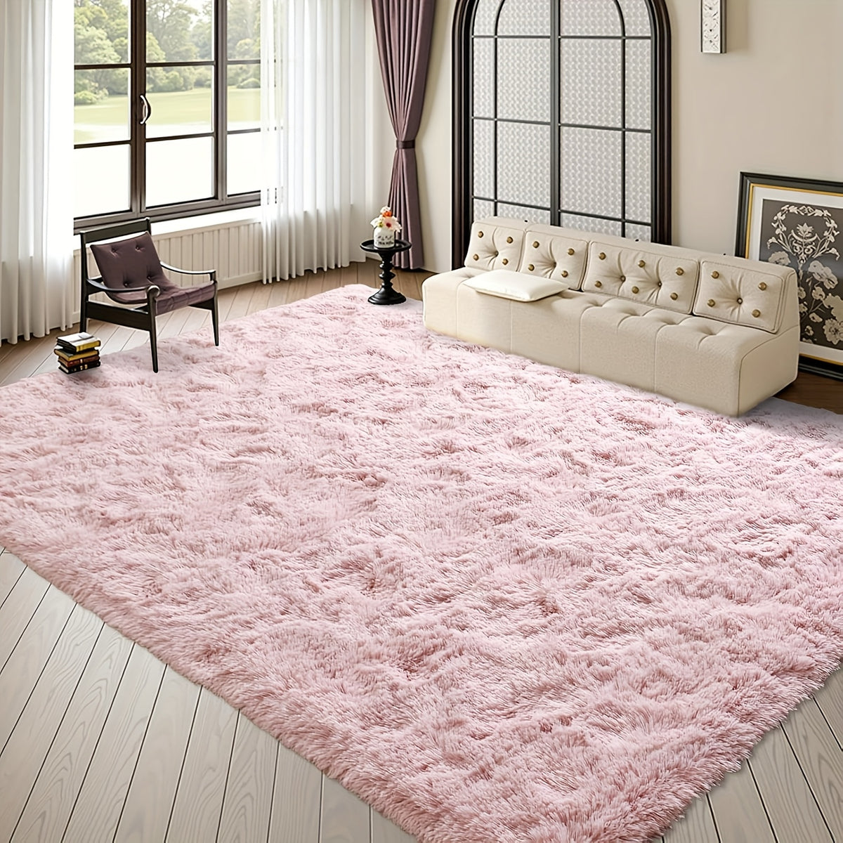Luxury Soft Fluffy Shag Rug – Machine Washable Non-Slip Shaggy Carpet for Living Room, Bedroom & Home Decor, Multiple Colors & Sizes