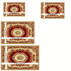 Red Cashmere-Feel Area Rug Anti-Slip Washable Soft for Living Room Bedroom Dining Office Outdoor Multiple Sizes