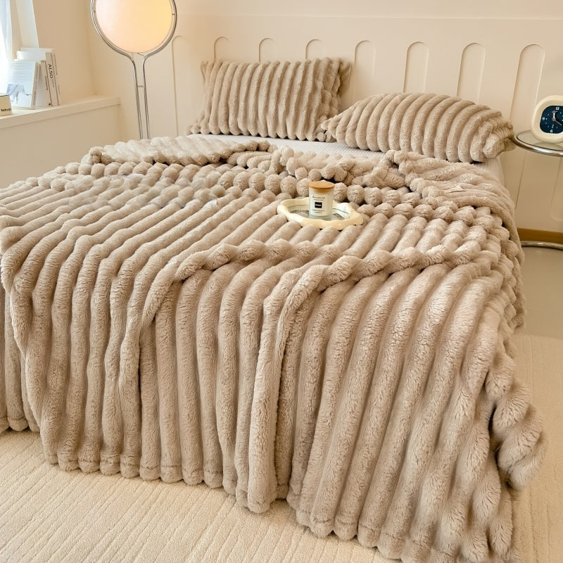 Plush Sherpa Throw Blanket – Ultra-Warm Anti-Static Fleece, 7 Colors 4 Sizes, for Bedroom Sofa Office Dormitory