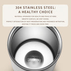 Insulated Travel Mug 16.91oz 304 Stainless Steel Vacuum – Leak-Proof Non-Slip Portable Coffee Cup for Indoor & Outdoor, Winter Holiday Gift