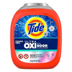 Tide Ultra OXI Power PODS 72-Count – Odor Eliminator Laundry Pods, Original Scent, Works in Hot & Cold Water + Free Wet Wipes