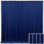 Photo Backdrop 4-Pack Taffeta Draping Background Cloth 5×10 Ft – Opaque Reusable Rod Pocket Panel for Weddings, Birthdays, Baby Showers & Photo Studios | 16 Colors