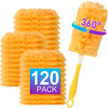 Duster Refills 120/59-Count Compatible with Swiffer Duster 360° Electrostatic Disposable Replacement Heads for Ceiling Fans Blinds Furniture Multi-Surface Unscented Home Cleaning