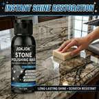 Floor Polishing Wax Paste for Marble Granite Quartz Ceramic Tile | Nano Brightening High Gloss Finish, Scratch Repair & Stain Protection, Long-Lasting Stone Care Polish for Home Floors