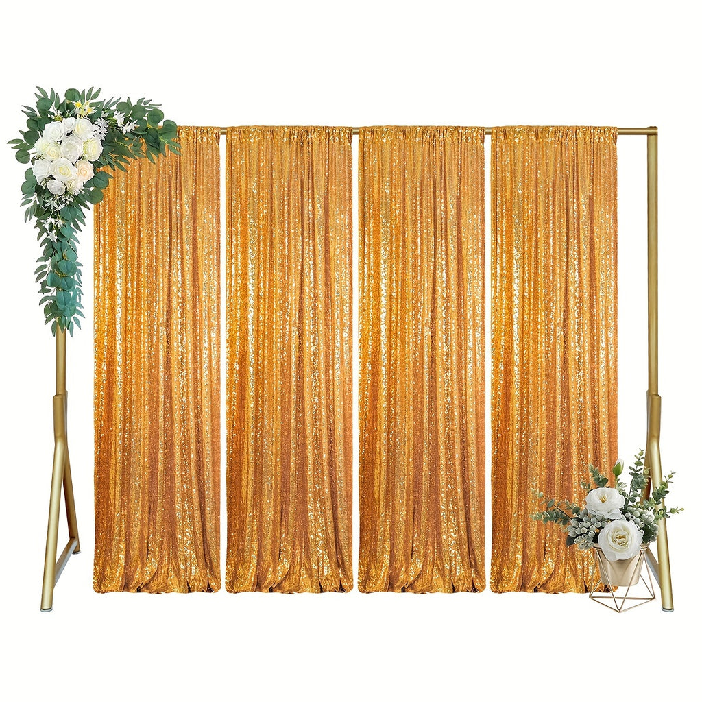 Sequin Backdrop Curtains – Glitter Party & Wedding Background Panels, 2ft×8ft per Panel, 4/6/8 Panel Sets, 29 Colors for Birthday, Stage, Bridal & Event Decor