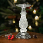 Swirling LED Candle Holder Water Lantern Acrylic Centerpiece – 3-Wick Table Decor for Wedding, Party & Holiday Gifts