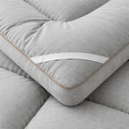 Roll-Up Thin Mattress Topper – Super Soft Foldable Mattress Pad for Twin Full Queen King, Guest Room Dorm Camp Bed RV, Multiple Colors