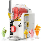 2-in-1 Ice Cream Maker & Slushie Machine 88oz, No Ice Needed Self-Cleaning Frozen Drink Machine, 5 Presets for Soft Serve, Slushies, Margaritas, Frappes & Milkshakes — Party & Home Use, Black