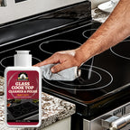 Cooktop Cleaning Paste – Removes Grease, Oil Stains & Burnt-On Food from Stove Tops, Burners & Glass Cooktops – Hydrogen Peroxide Easy Scrub Kitchen Cleaner Gel, Unscented