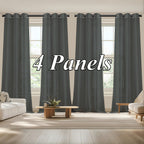 Sheer Curtains Semi Transparent Panels with Top Loop Pleated Header for Bedroom Living Room – Set of 2 or 4, 70-80G Lightweight Fabric, Multiple Sizes & Colors