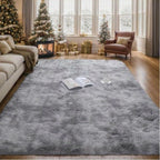 Plush Soft Long-Haired Area Rug – Machine Washable Warm Shaggy Carpet for Bedroom, Living Room, Kitchen & Bathroom, Multiple Colors, 5x8ft or 6x9ft