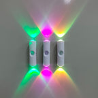 5-Pack Magnetic Dual-Head Wall Lamp 3-Color Adjustable Brightness Gradient Ambient Night Light – Flexible LED Wall Light for Bedroom, Hallway, Staircase & Office