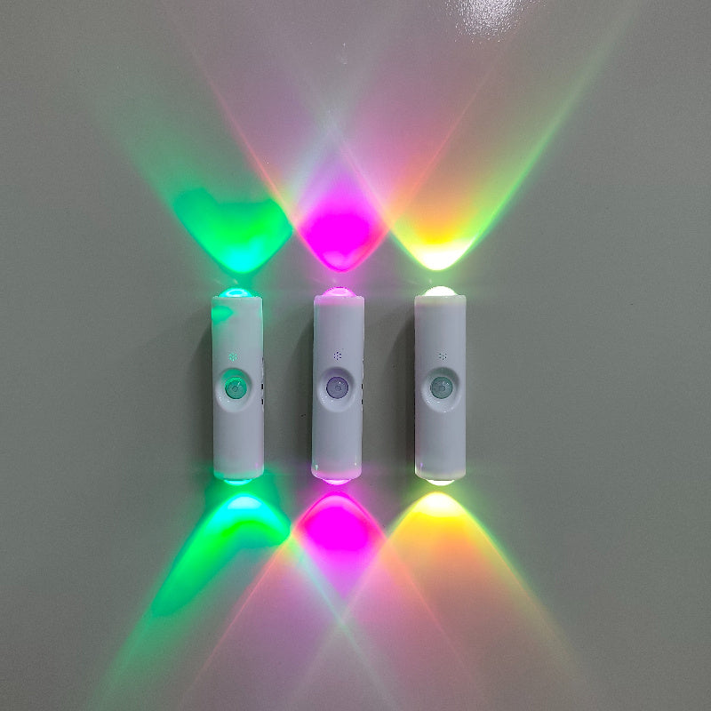 5-Pack Magnetic Dual-Head Wall Lamp 3-Color Adjustable Brightness Gradient Ambient Night Light – Flexible LED Wall Light for Bedroom, Hallway, Staircase & Office