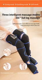 Full Leg Massager with Heat & Vibration Cordless Rechargeable – 4 Modes Pneumatic Compression for Calves Thighs Knees Ankles Soles, Large Screen, Mother's Day Father's Day Gift