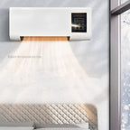 Wall Mounted Space Heater 1000W Dual Purpose Heating Cooling Fan with Remote Control Timer for Bathroom Bedroom Office Home
