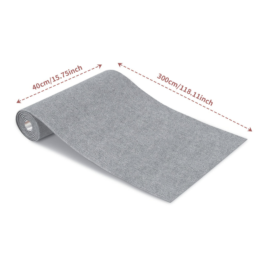 Non-Slip Hallway Runner Rug Self-Adhesive TPR Backing Ultra-Thin 0.4mm 5 Colors 6 Sizes for Kitchen Bedroom Living Room Entryway Hardwood Floors