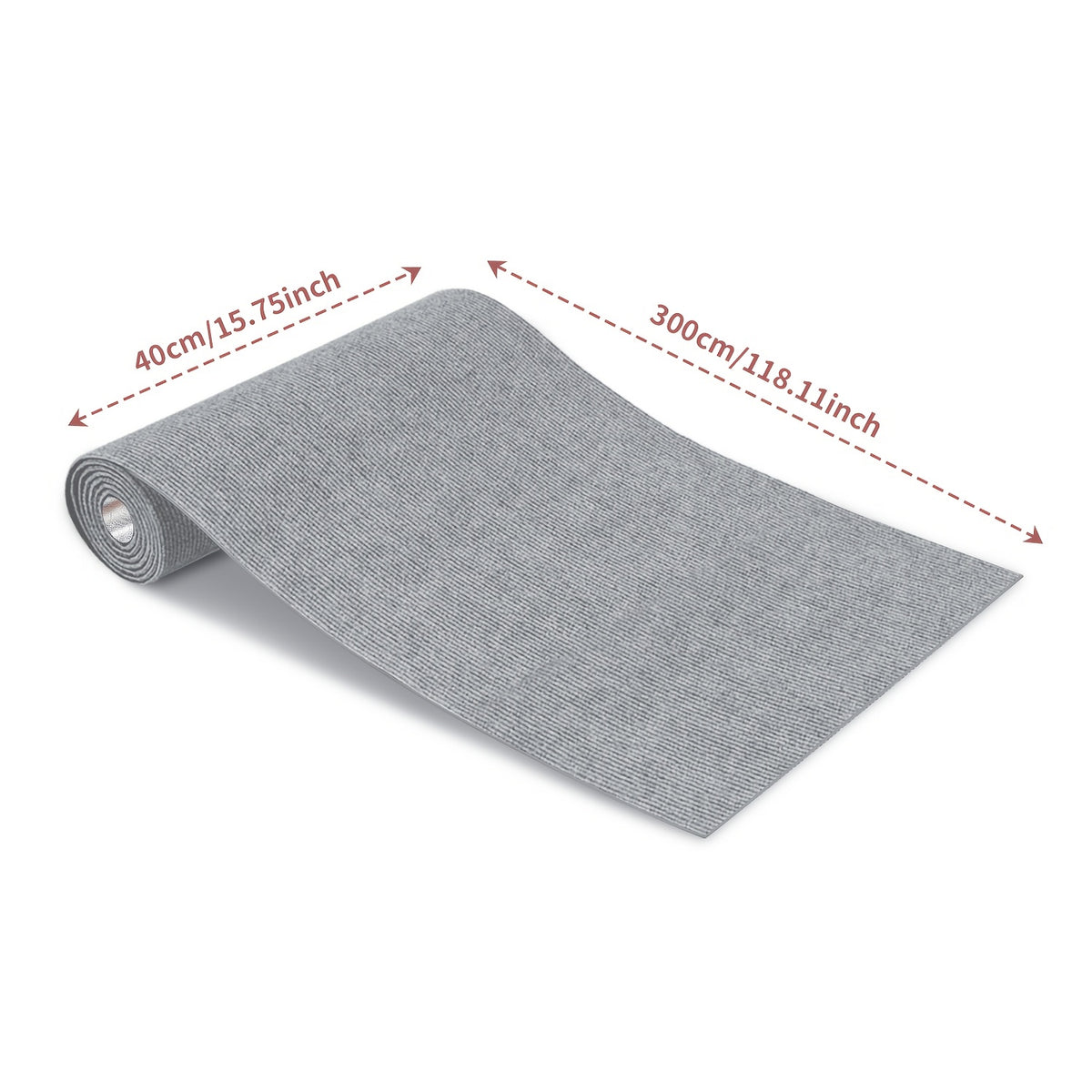 Non-Slip Hallway Runner Rug Self-Adhesive TPR Backing Ultra-Thin 0.4mm 5 Colors 6 Sizes for Kitchen Bedroom Living Room Entryway Hardwood Floors
