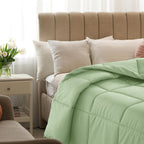 All Season Comforter with Corner Tabs & Box Stitching – Soft Fluffy Lightweight Hotel-Quality Duvet Insert for Twin Queen King, Breathable Year-Round Bedding