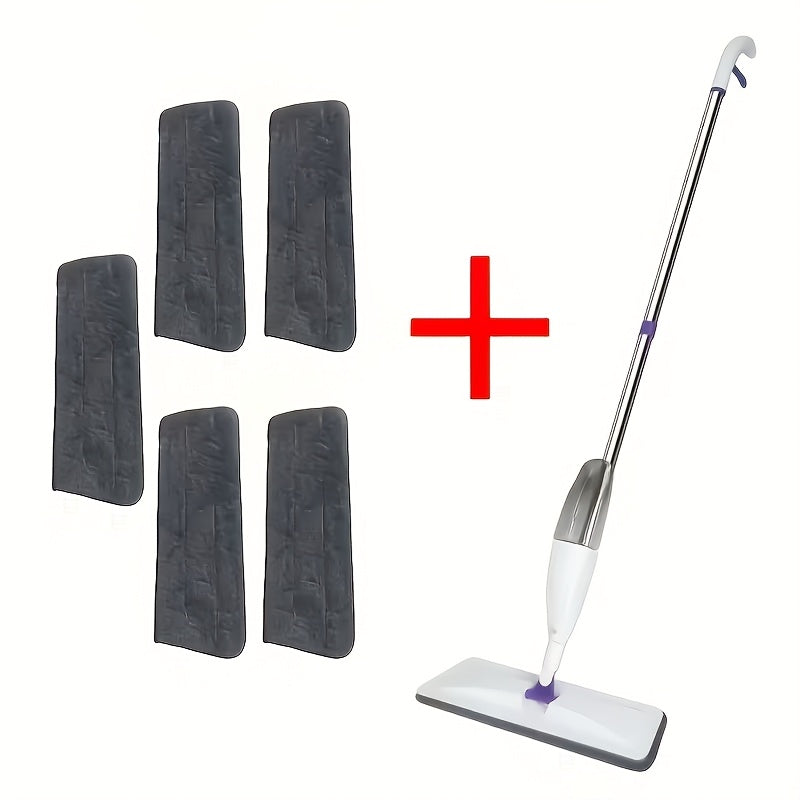 Microfiber Spray Mop with Reusable Pads for Hardwood, Tile & Ceramic Floors – Wet & Dry Cleaning Long Handle Mop