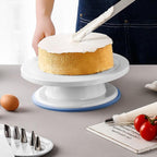 Rotating Cake Stand 11 Inch Non-Slip Base Smooth Spinning Turntable for Cake Decorating Icing Frosting Baking Display
