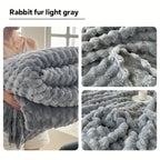 Super Soft Fuzzy Plush Throw Blanket 100% Polyester Lightweight Queen Size Bed Blanket for Women Bedroom Spring Summer 4 Colors 4 Sizes