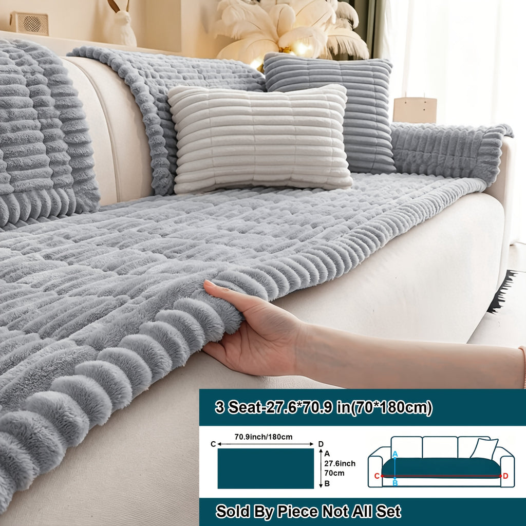Soft Quilted Thick Sofa Cover Bohemian Style – Removable Machine Washable Pet-Friendly Sofa Protector for 1/2/3/4 Seater Split Sofa, All-Season Couch Cover for Living Room, Bedroom & Office
