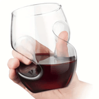 Red Wine Glasses Set of 4 – Borosilicate Glass with Unique Swirling Design, Dishwasher Safe, Large Stem Wine Glass for Home, Parties & Gifting