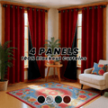 4-Panel 100% Blackout Velvet Curtains – Thermal Insulated, Noise Reducing, Privacy | Living Room & Bedroom | 4 Colors, 6 Sizes | Nuvia Haven