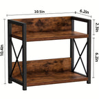 Countertop Spice Rack Organizer with Coffee Pod Holder – Metal Kitchen Seasoning Storage Rack for Counter, Powder-Coated Bathroom Cosmetics Organizer