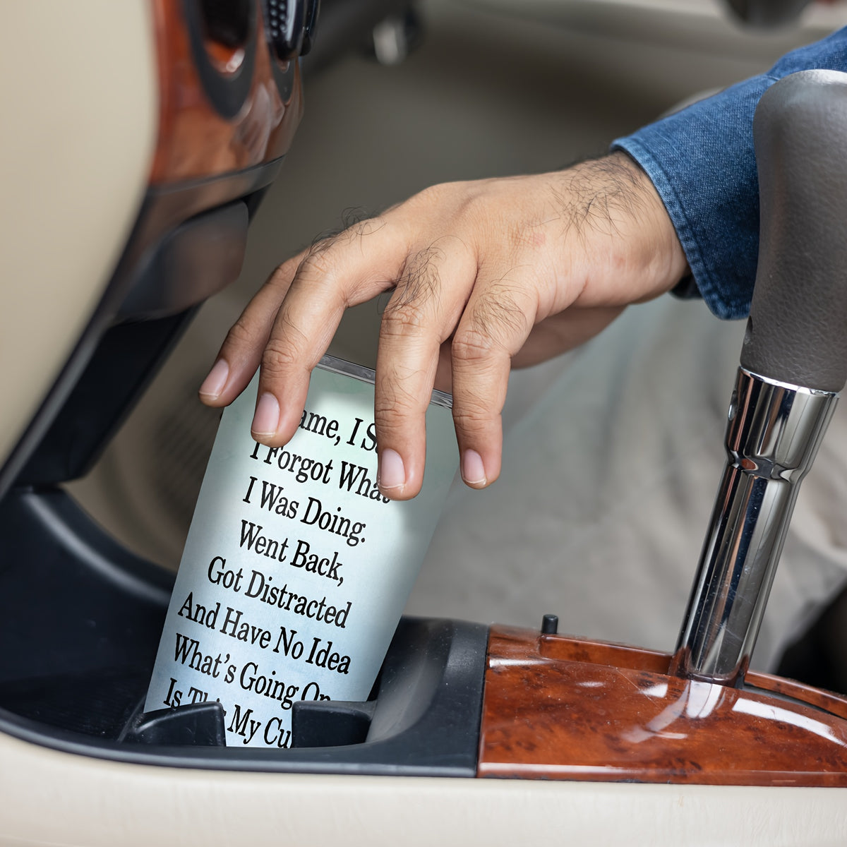Funny Insulated Tumbler 20oz – "I Came I Saw I Forgot" Stainless Steel Travel Coffee Mug – Humorous Gift for Teachers, Coworkers & Birthdays