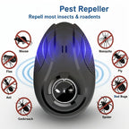 Electronic Soundwave Pest Repeller USB Powered Frequency Conversion Insect Repellent Chemical-Free for Home Shop Warehouse Office Low Voltage Multifunctional